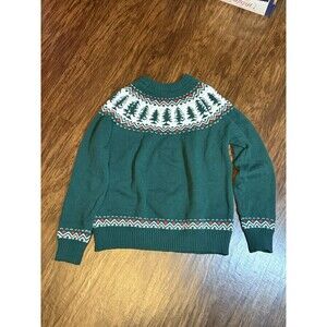 Fair Aisle Women’s Christmas Sweater Medium Green Christmas Trees No Brand